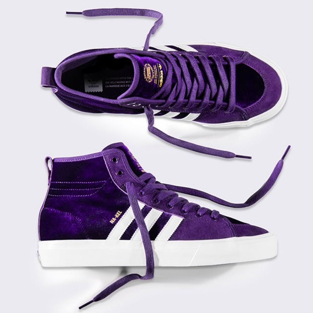 Na-Kel Smith x adidas Purple Skater Sneakers